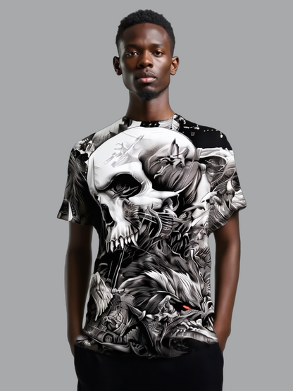allover printed T-shirt