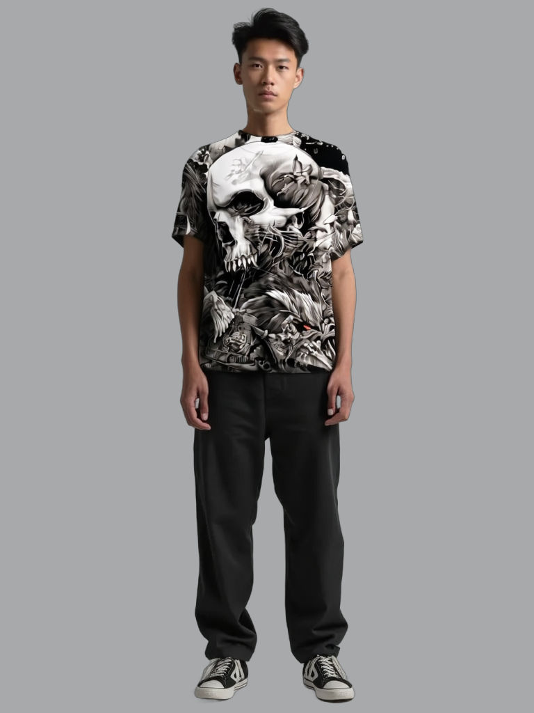 allover printed T-shirt