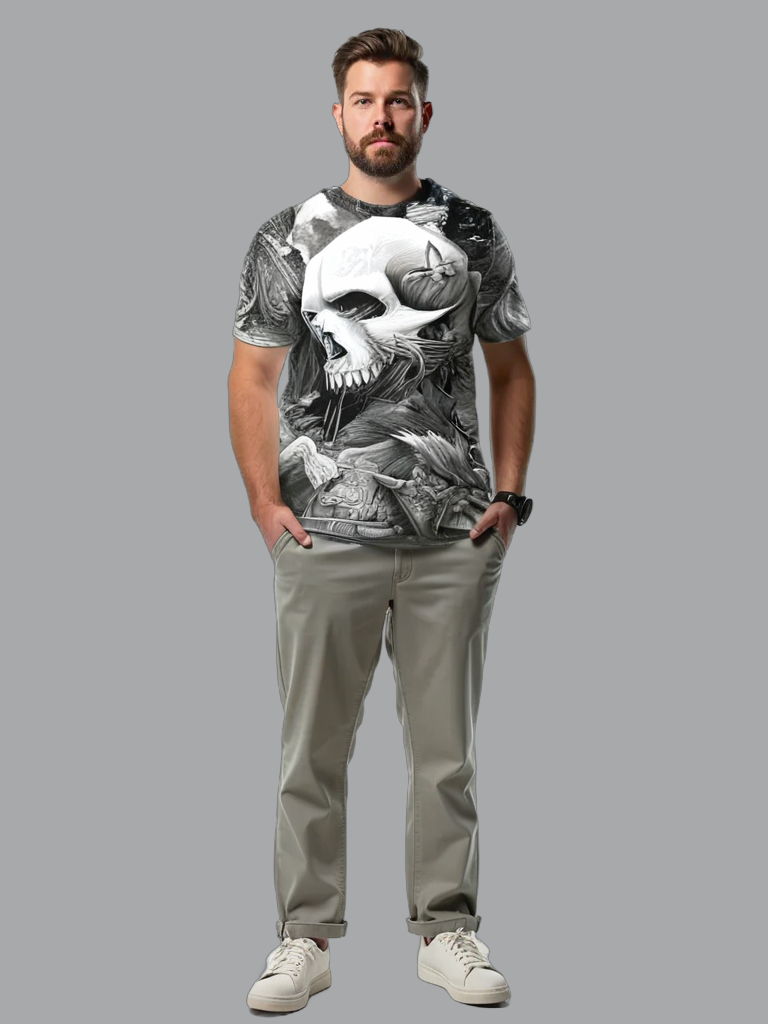 allover printed T-shirt