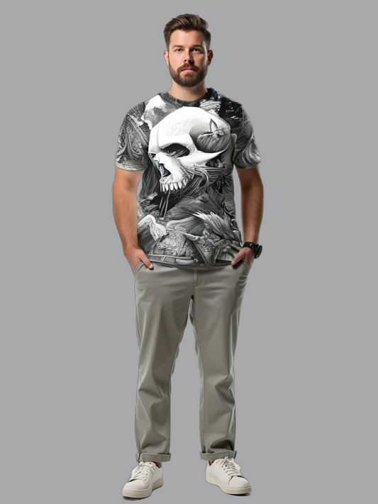 allover printed T-shirt